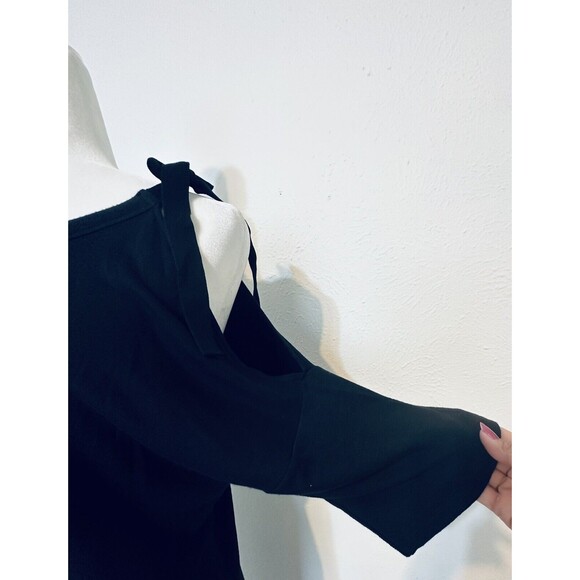 LOU & GREY Women Size S Signaturesoft Black Shift Dress Minimalist Boho Timeless - Picture 3 of 10